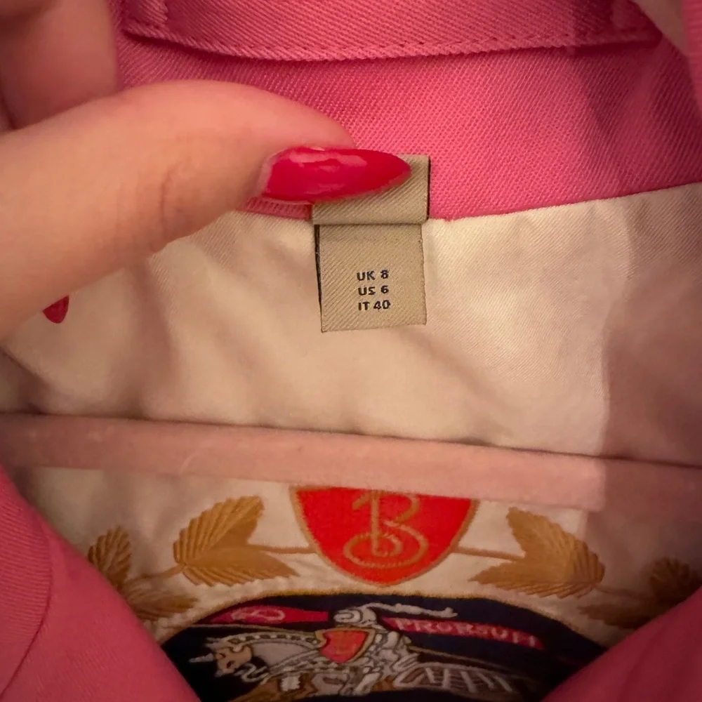 Burberry Pink Trench Coat - Picture 4 of 6